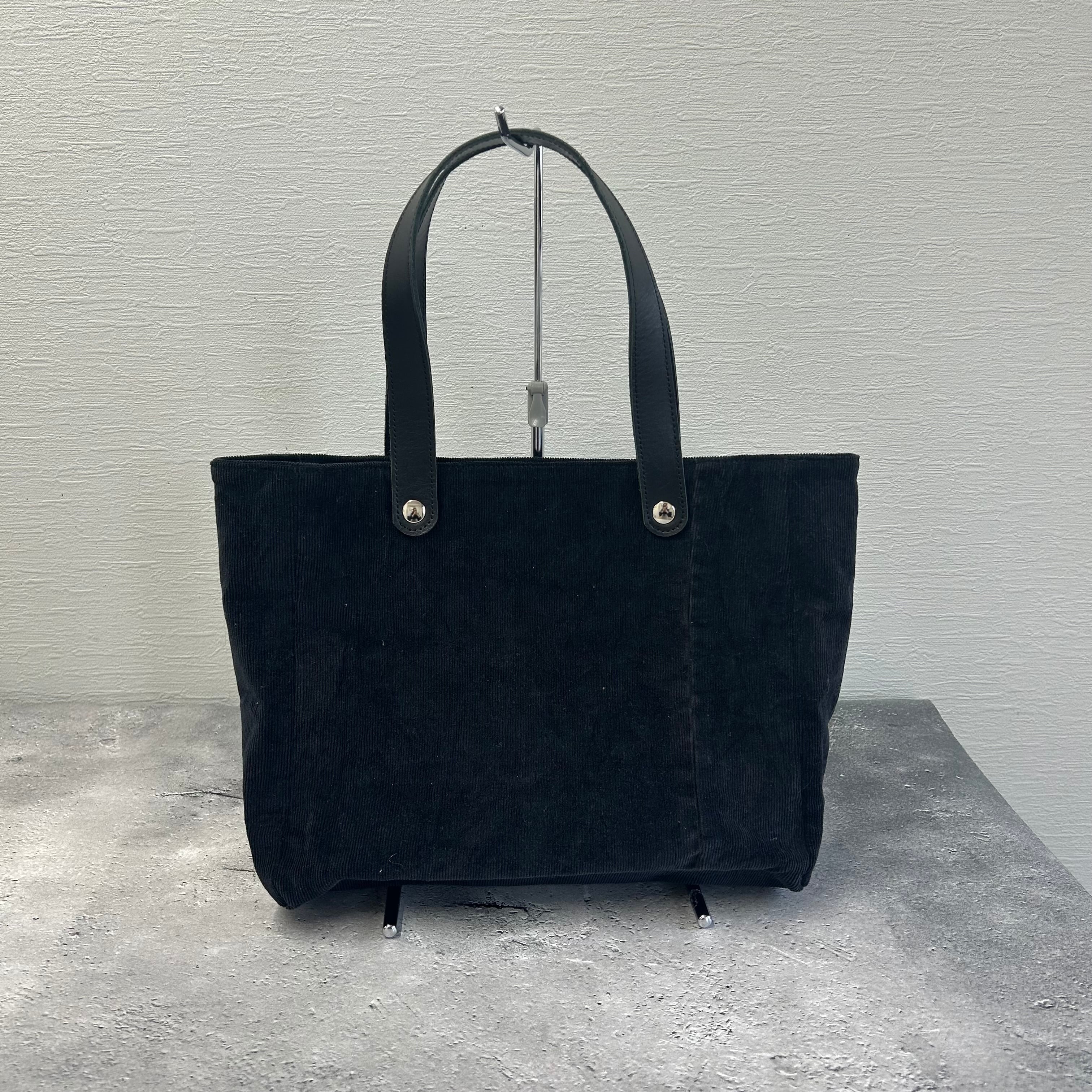 ☆デニムリメイク　ブラックコーデュロイトートリュック☆ コーデュロイリメイクバッグ | リム｜デニム・バッグ・帆布