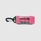 vibram light case (pink×clear) with pink glowing zip