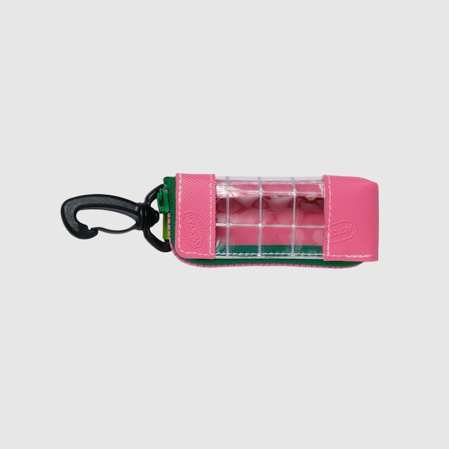 vibram light case (pink×clear) with pink glowing zip