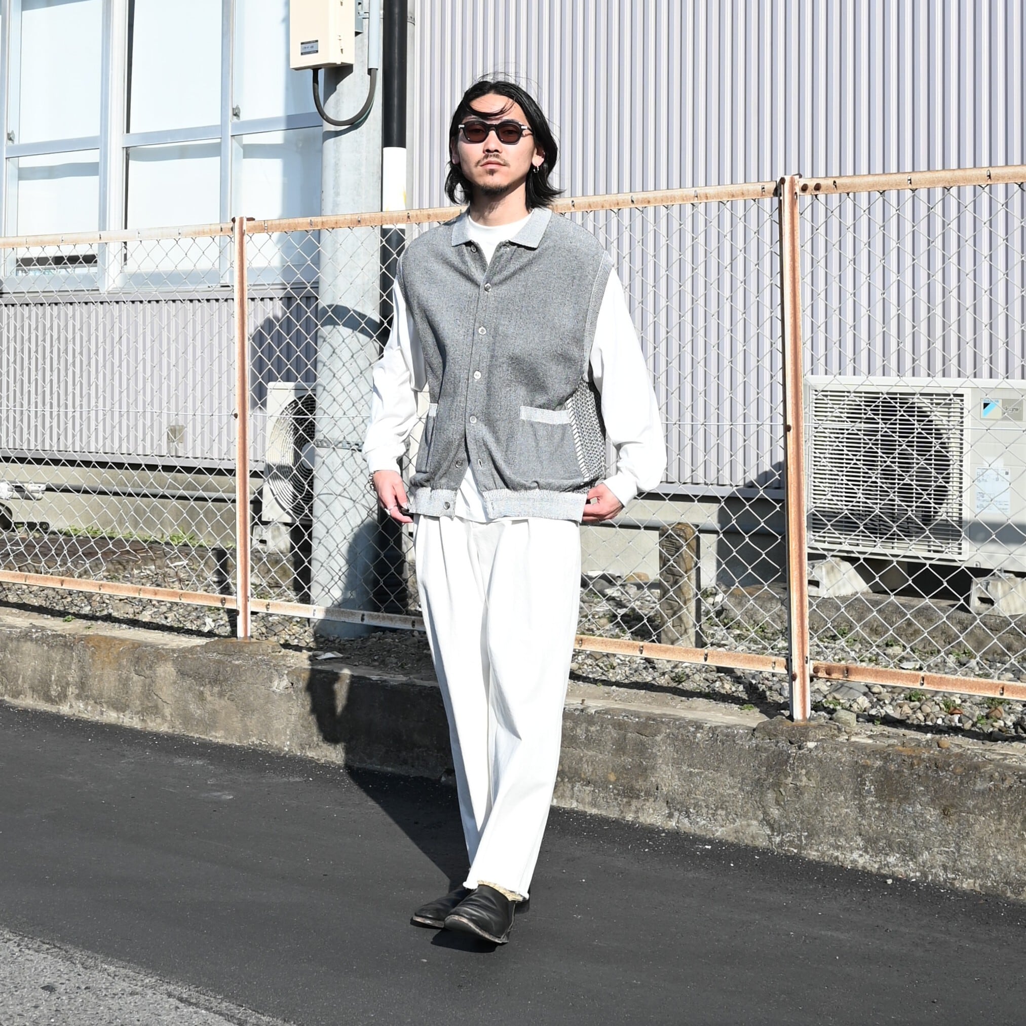 YASHIKI / Kinkai Collar Vest | GANKO