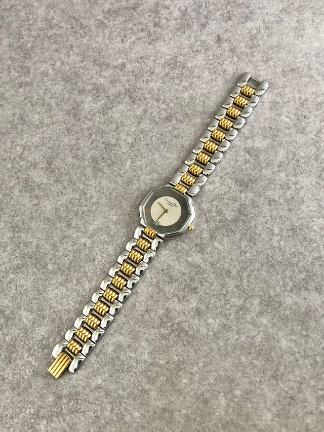 Christian Dior クリスチャン ディオール 腕時計 シルバー ステンレススチール クォーツ D48-203-1 vintage ヴィンテージ オールド 2ezrzr