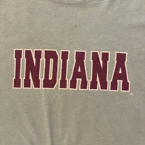 【JERZEES】INDIANA カレッジ風 ロゴ プリント Tシャツ 2XL オーバーサイズ US古着 アメリカ古着