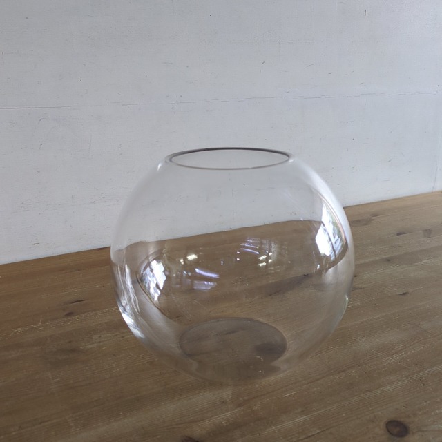 【規格外品】スフィアガラス容器（口径約Φ10 x 高さ19 cm（胴径Φ22））※返品不可※