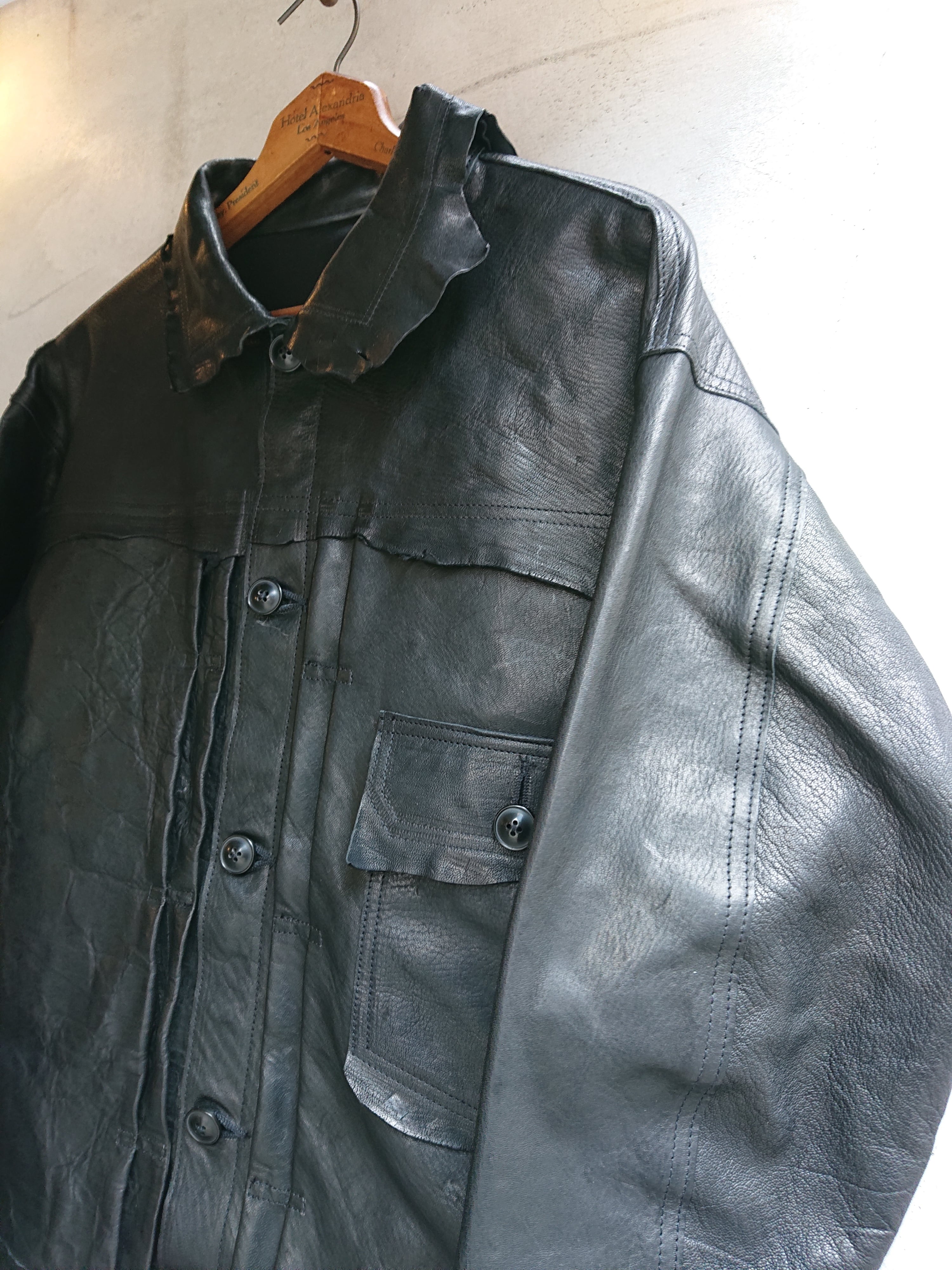 GOODKARMA DEVELOPMENT. Leather Blouse 