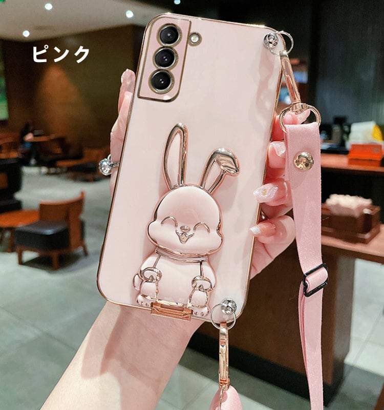 Samsung Galaxy S23 ピンク 背面ひびあり ケース付き