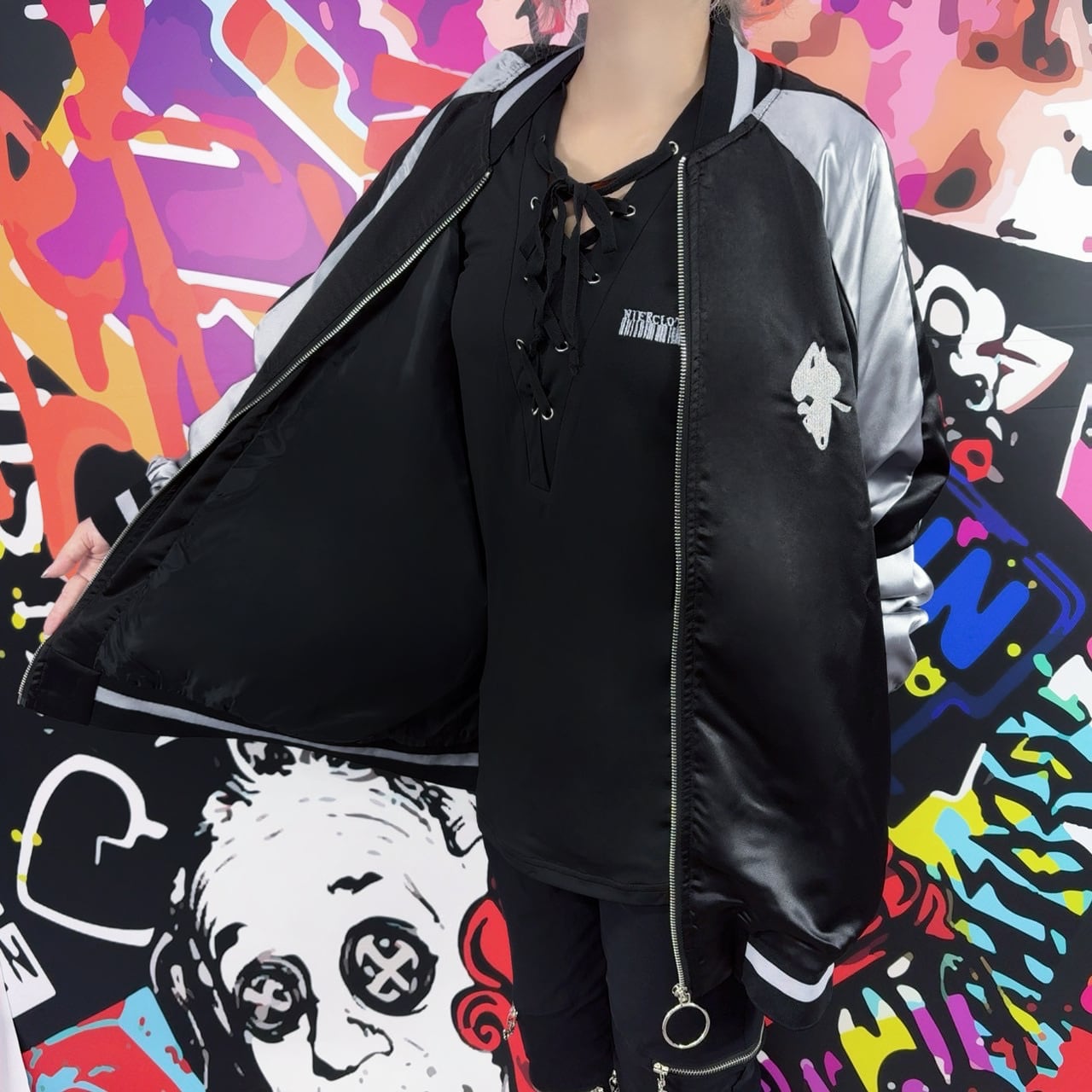 全刺繍DRIPPING EYEスカジャン | NIER CLOTHING
