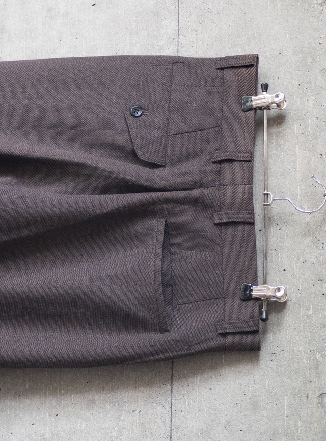 "NINE THREE QUARTER" 1990s Wool linen trousers