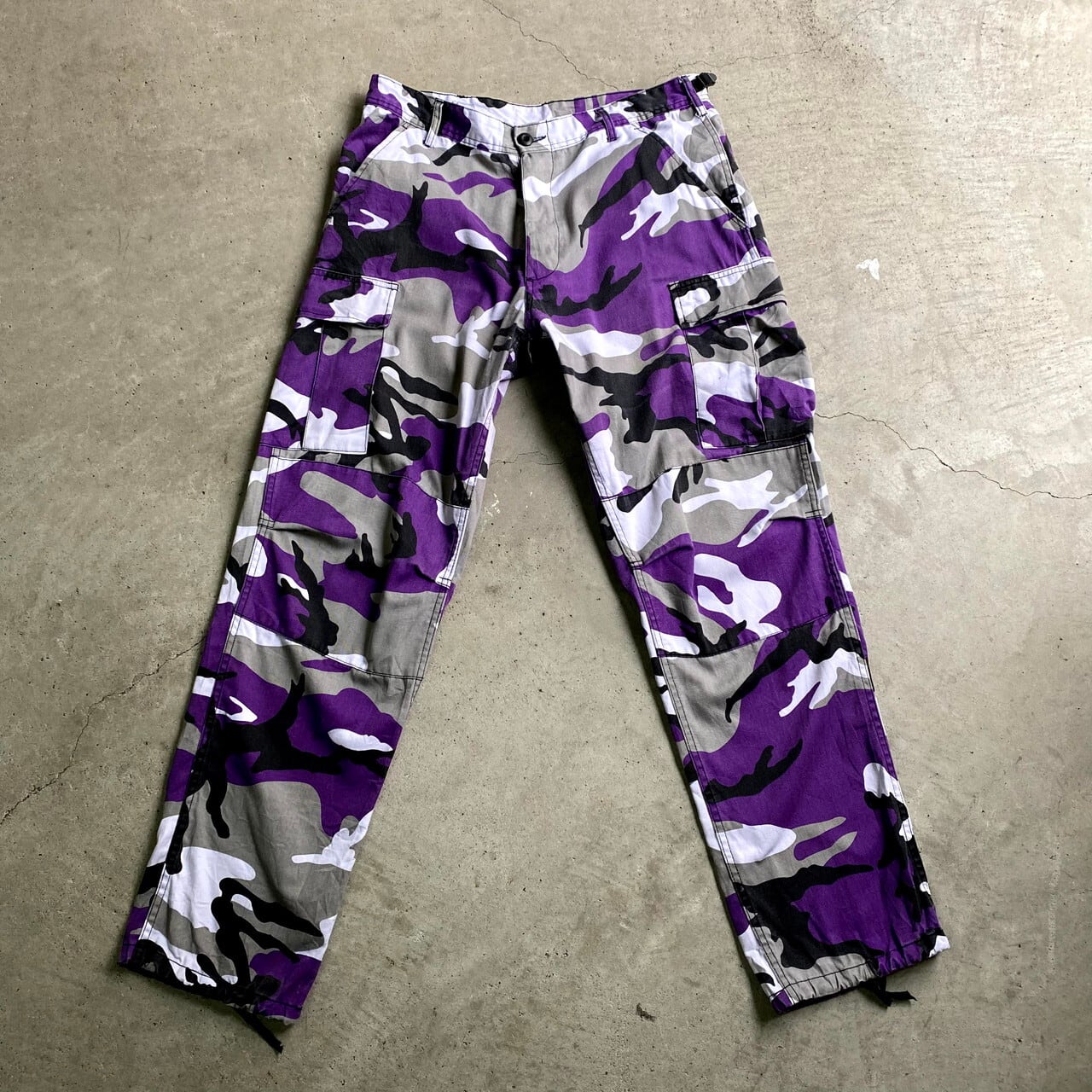 Rothco ロスコ 民間品 シティーカモ 迷彩 u ミリタリーカーゴパンツ パープル 紫 Medium Regular メンズw31 35 古着 ロングパンツ Al2110 Cave 古着屋 公式 古着通販サイト