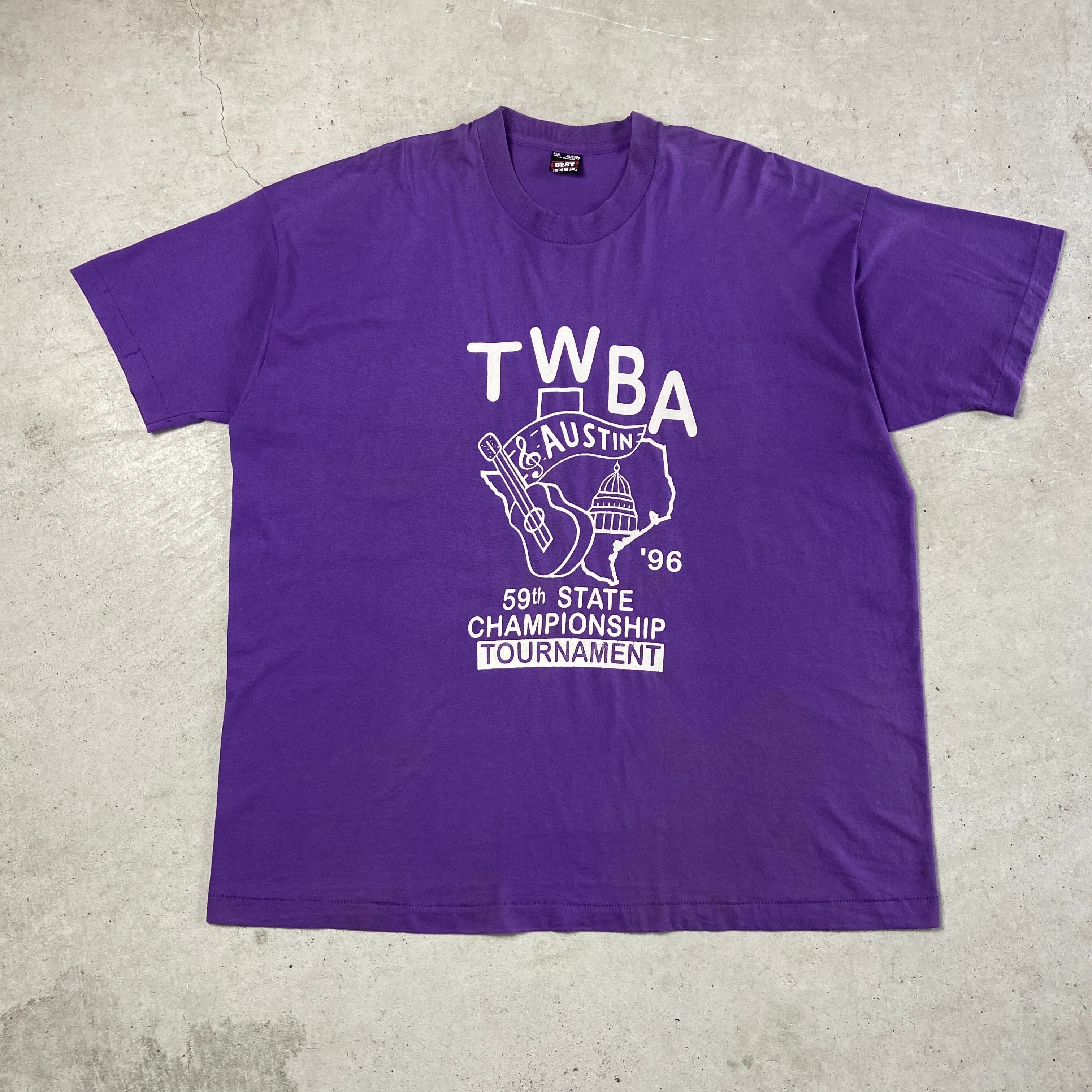 90年代 USA製 TWBA 59th STATE CHAMPIONSHIP TOURNAMENT プリントT