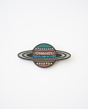 〈CHANEL〉Glittered Saturn Brooch 2017AW