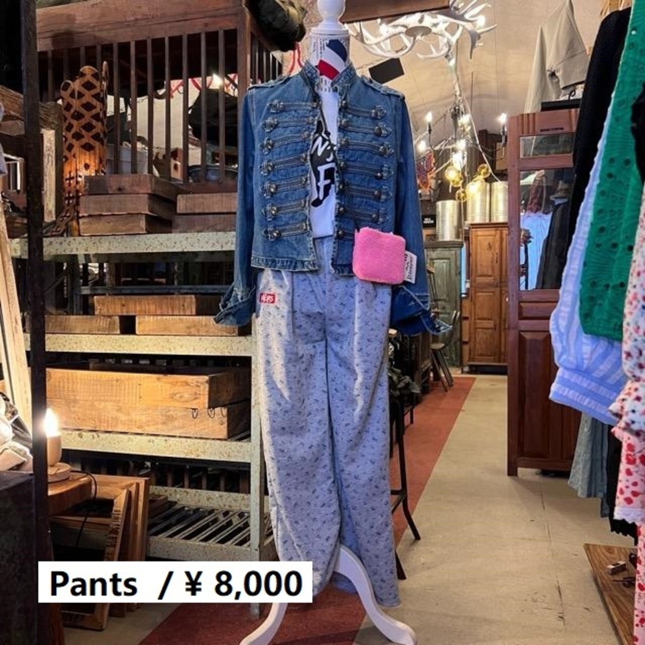 Topanga Lady's フラワープリントストレートスウェットパンツ　ファッション　レディース　スウェット　花柄　カジュアル