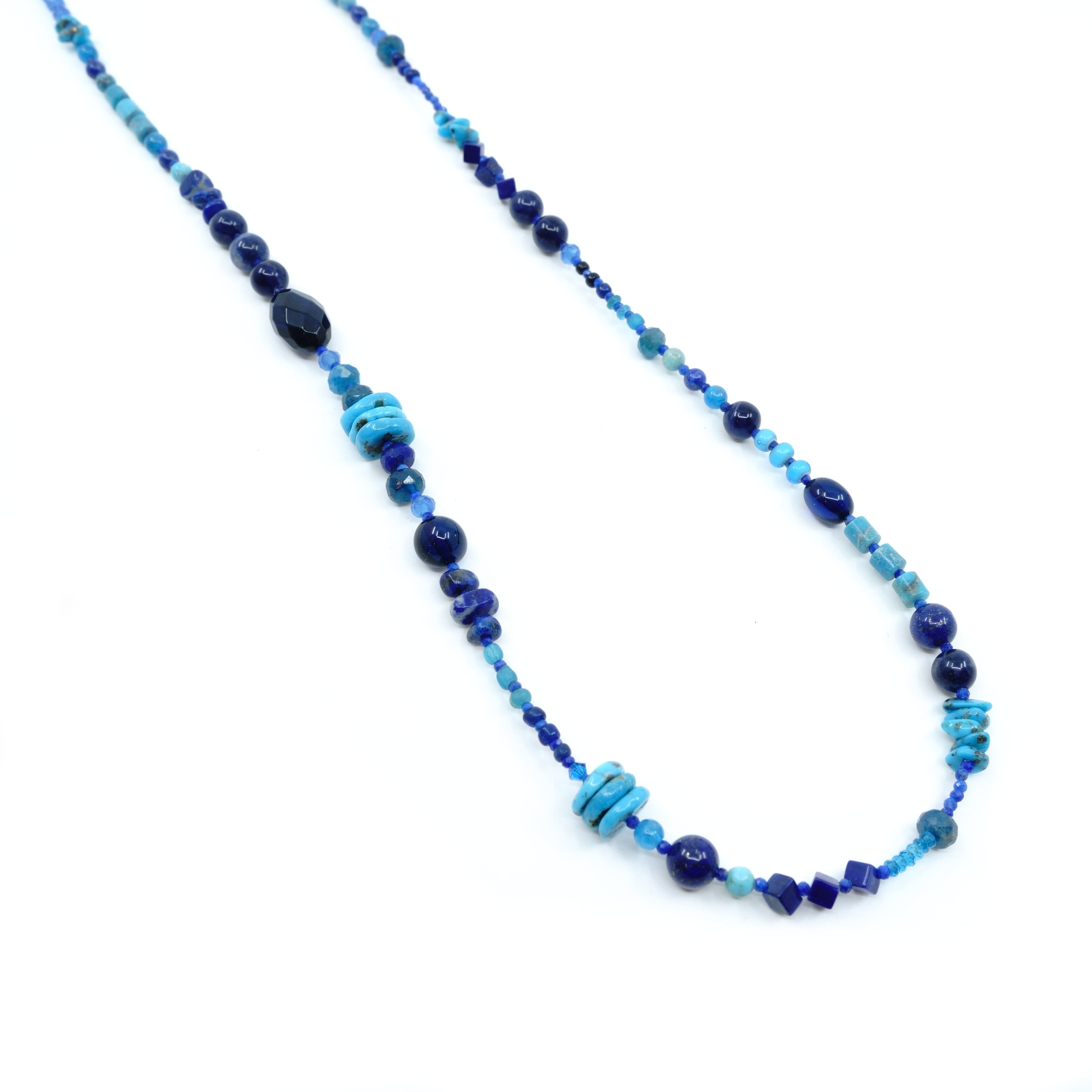 gunda<ガンダ>VEIN NECKLACE ネックレス gunda<ガンダ>VEIN NECKLACE/B×G×S/A [ヴェイン ネックレス ブルー
