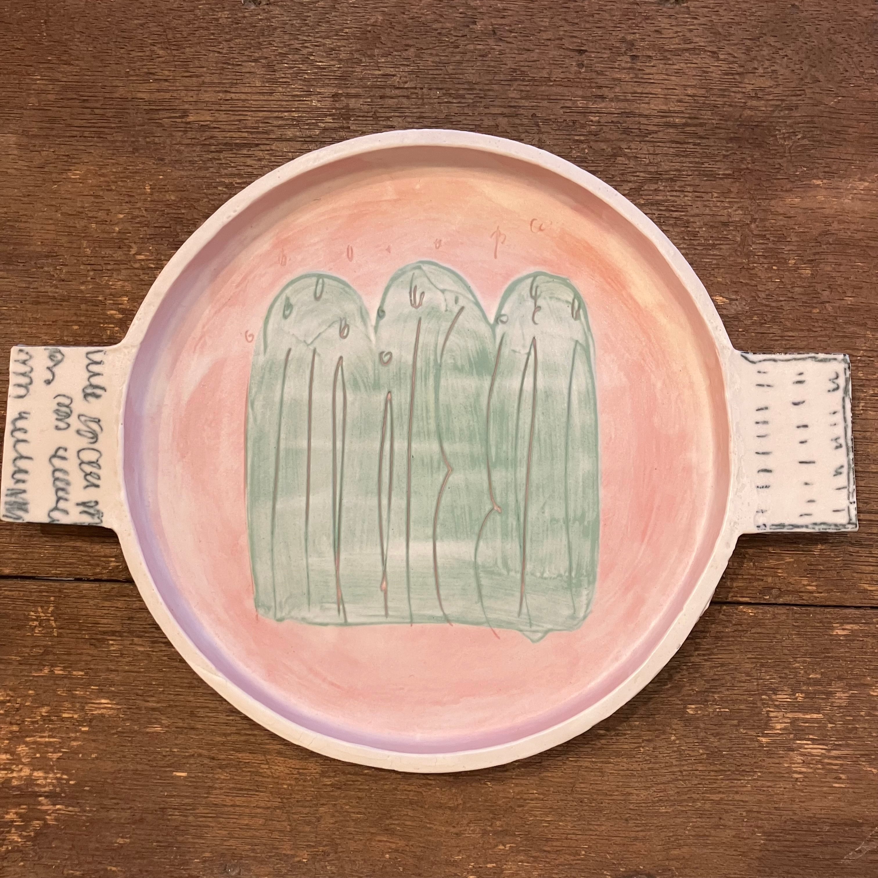 ふらいぱん皿 大 atelier chie 砥部焼