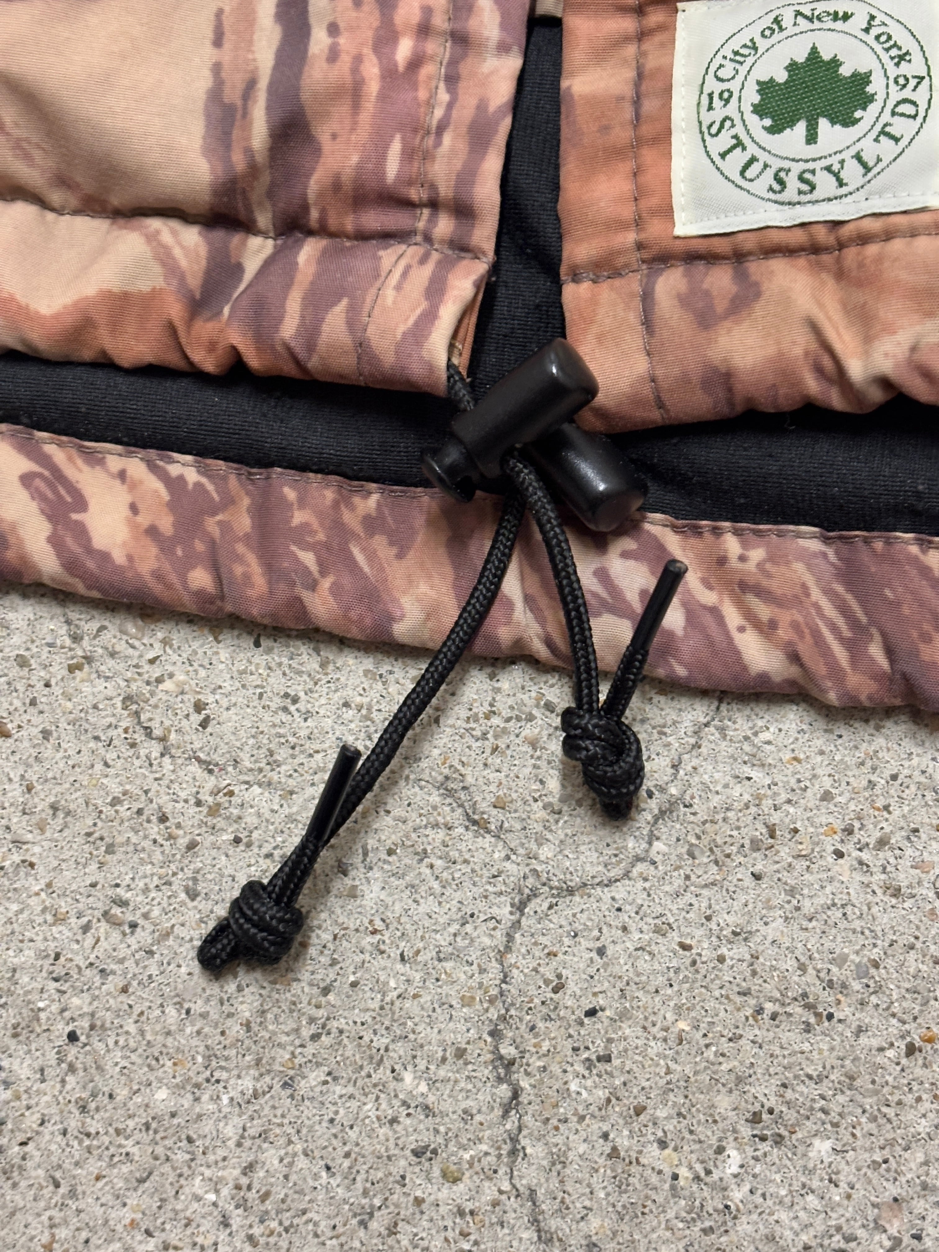 90s OLD STUSSY×Walls/Real Tree camo Nylon parka/USA製/XL/リアル