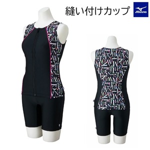 ミズノアクアフィットネス用セパレーツ[レディース]N2JGD345 フロントファスナー