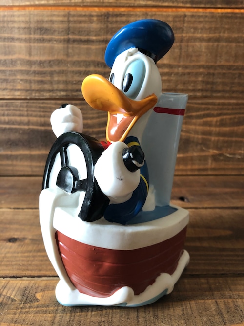 Donald Duck Coin Bank/ Disney ドナルドダック コインバンク 貯金箱 船