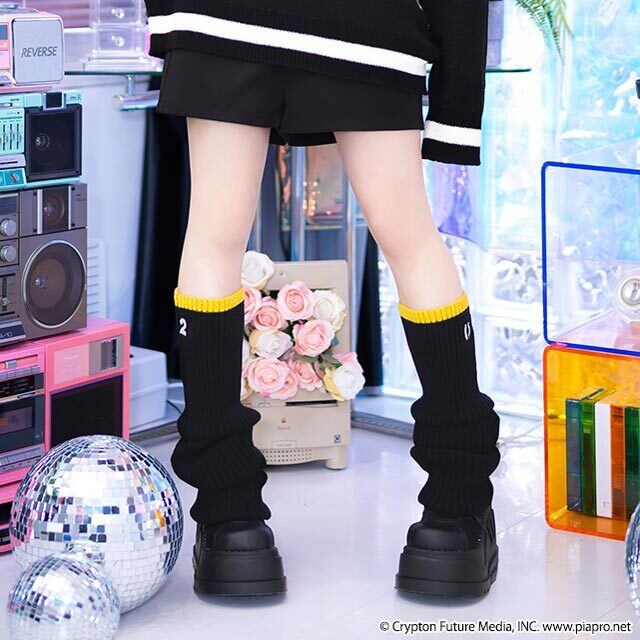【 LISTEN FLAVOR】鏡音リン・レン レッグウォーマー  RNLN-0008 リッスンフレーバー アクセサリー  ソックス  ストリート サブカル 地雷系  ユニセックス