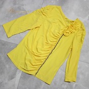 社交ダンス 衣装 スタンダード トップス レッスンウェア 練習着 ICHIOKU イチオク イエロー系 黄色 ラインストーン 長袖 シンプル 上品 伸縮性 トップス レディース ダンスウエア 鮮やか イベント用 フォーマル 衣装用 おしゃれ 薄手 軽量 シルエット 大人用 スポーツウエア 練習用