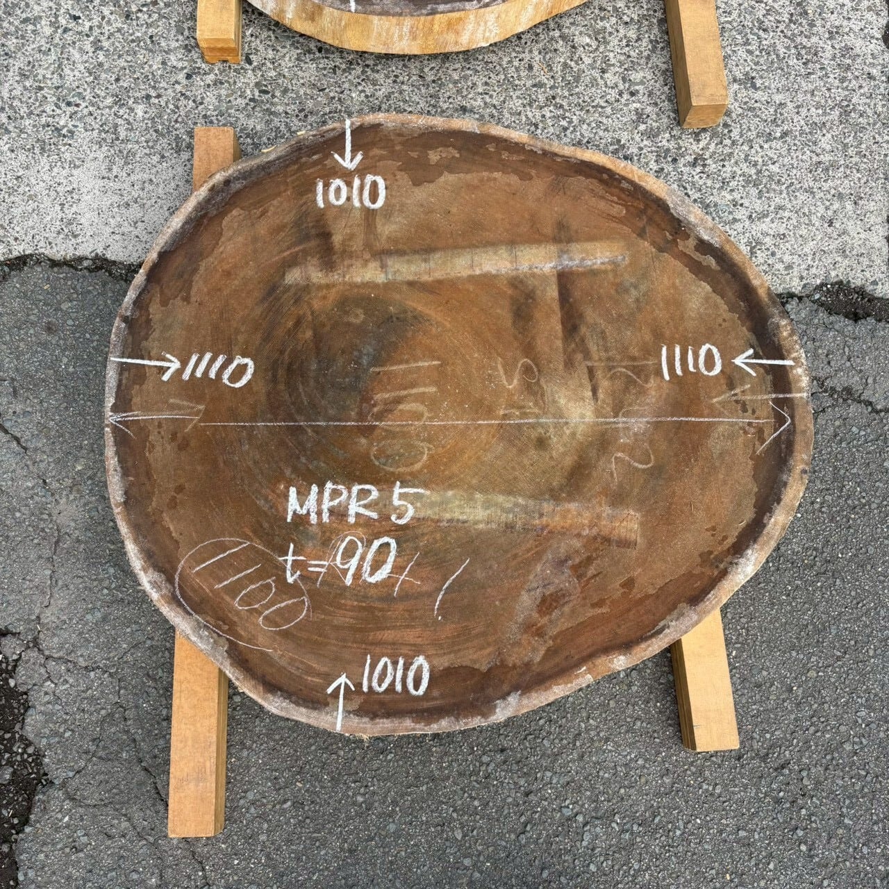 【輪切り】モンキーポッド_1110×1010×90_Web限定_オーダー用原板 N2779