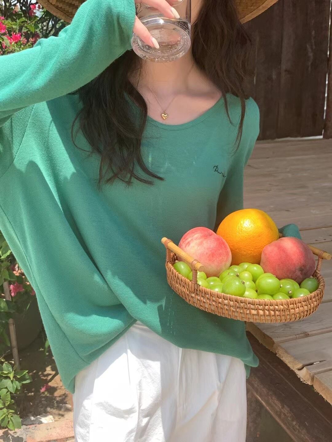 カラーニット レディースサマー薄手スタイルルーズシャツ 夏物 ビッグFスモールZ韓国29162655881