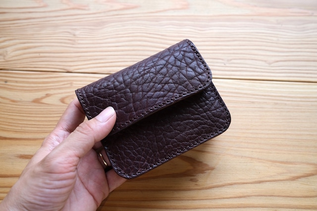 《即納》middle wallet【burgundy】