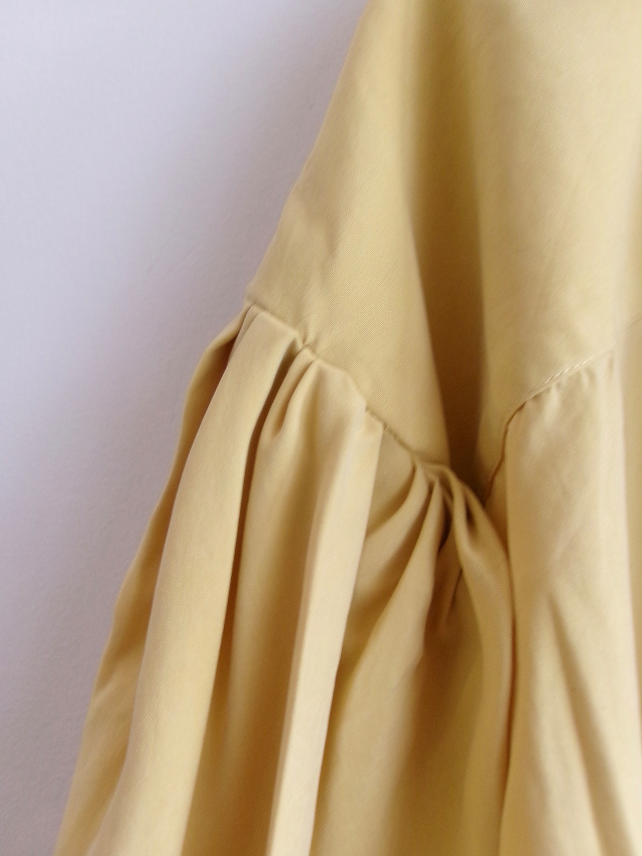 “ASTER” Silk Puff sleeve hand remake shirts