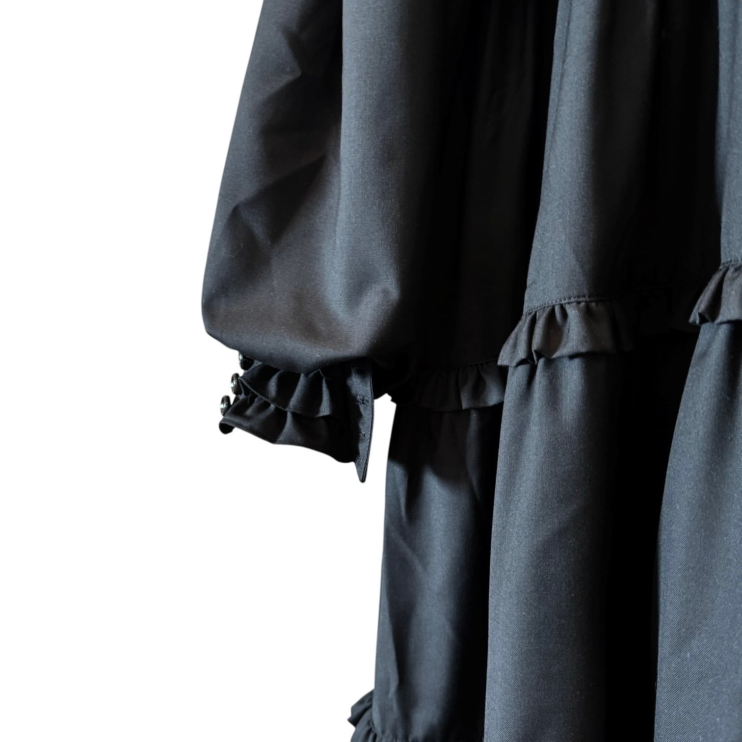 リボンドッキングスーツワンピース BLACK