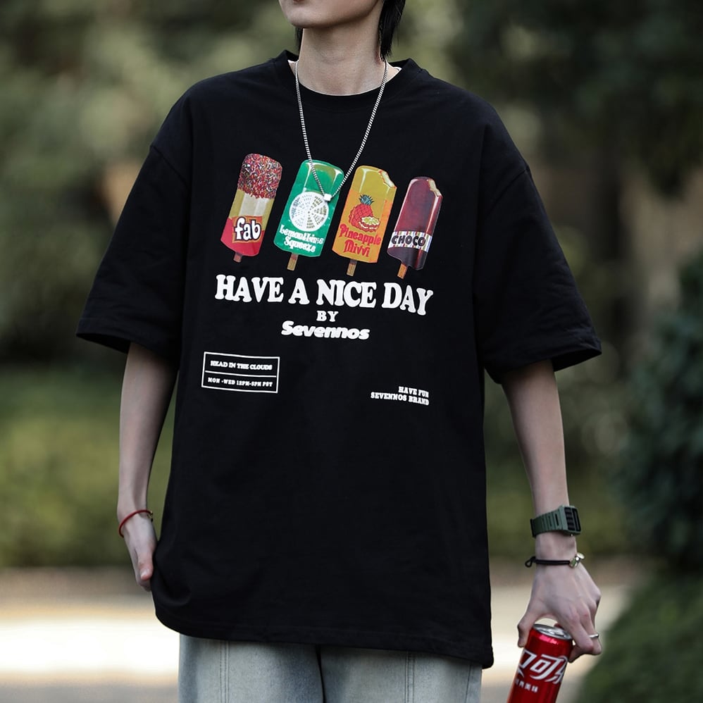 HAVE A NICE DAY デザインTシャツ 2color KH997 | nicoilo |ニコイロ