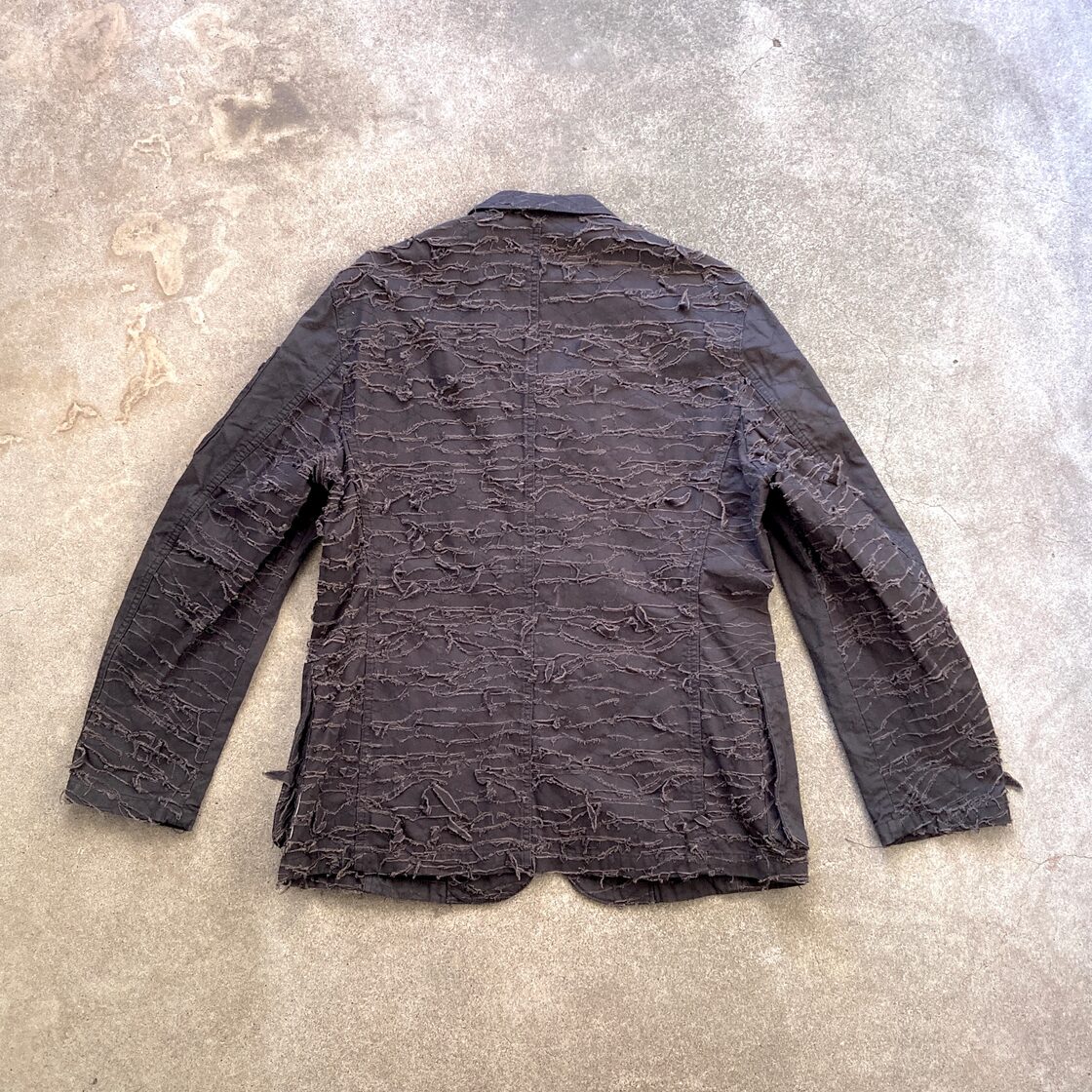 90s 00s archive PPFM y2k crash Damage processing military jacket 