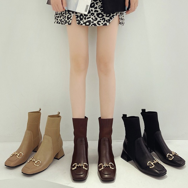 ショートブーツオータムスタンダード薄手 レトロ 靴 シューズ 秋物 部族の婦人靴2976905194