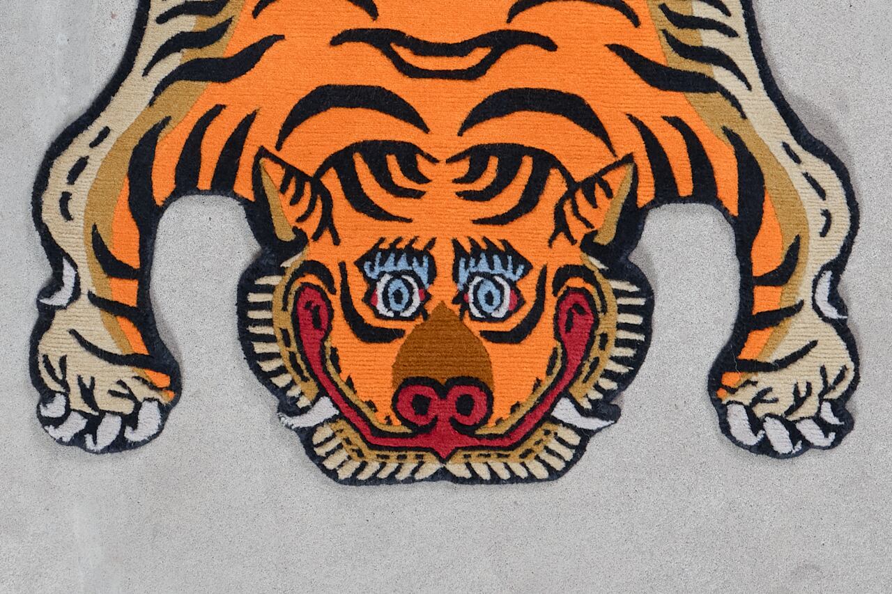 Tibetan Tiger Rug 《Sサイズ•ウール696》チベタンタイガーラグ