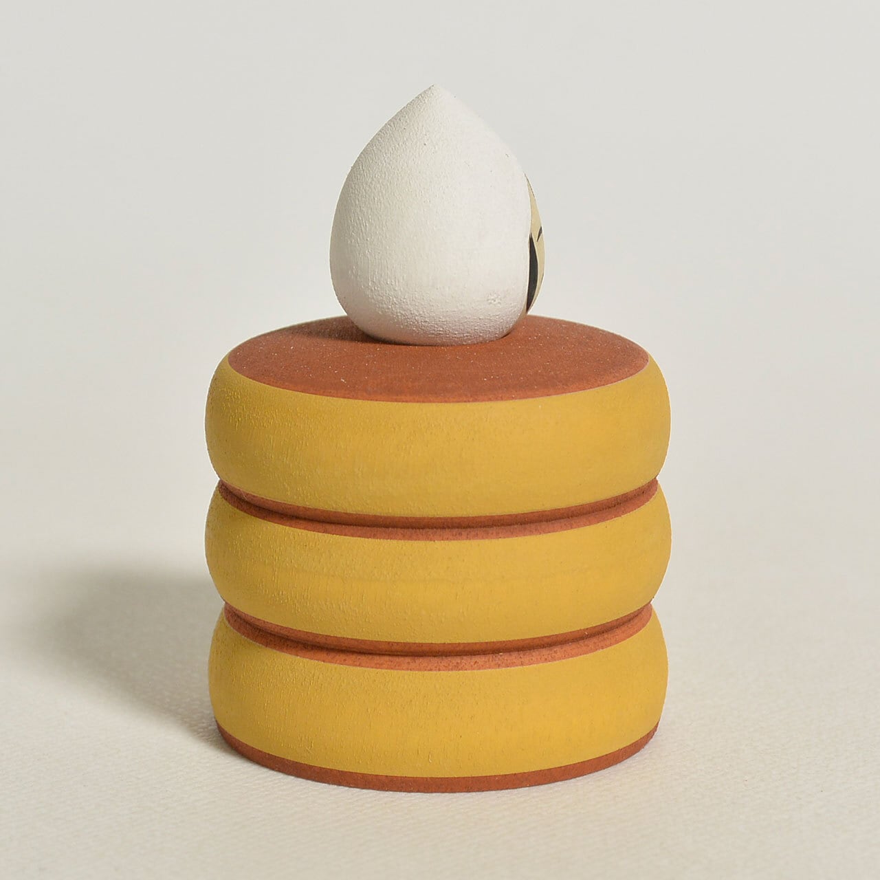 パンケーキちゃんこけし 約1.5寸 約4.5cm 鈴木明 工人（作並系）#2413