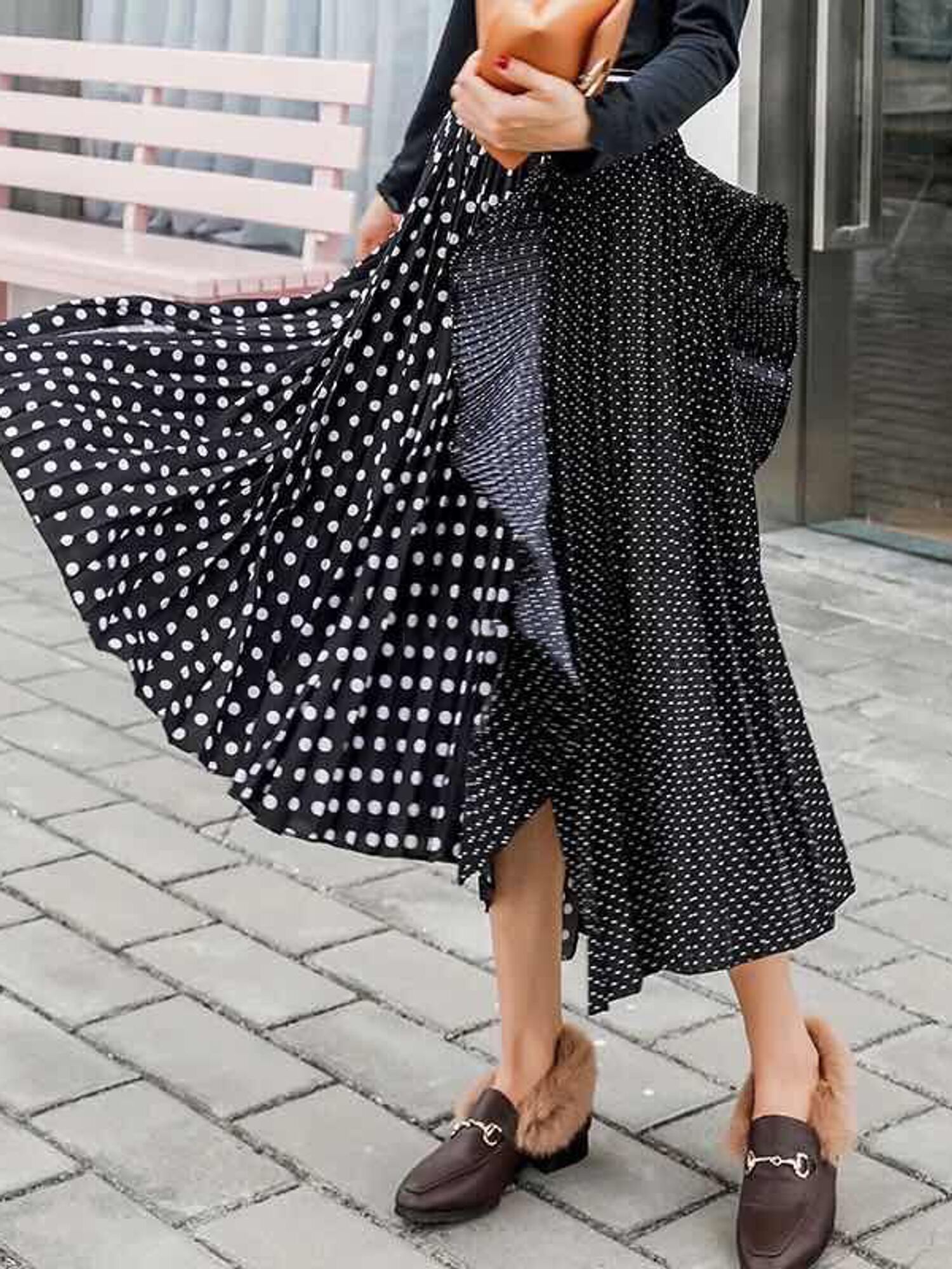 アンバランスドット スカート Vanillacat アンバランスドット スカート Vanillacat