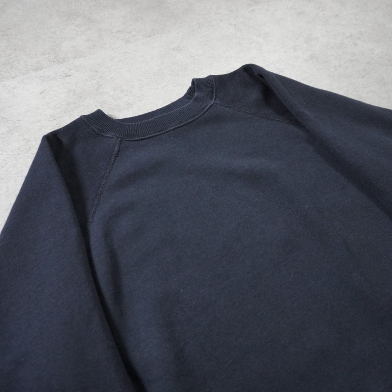 90s Hanes sweatshirt solid black "made in USA" XL 古着 - 3