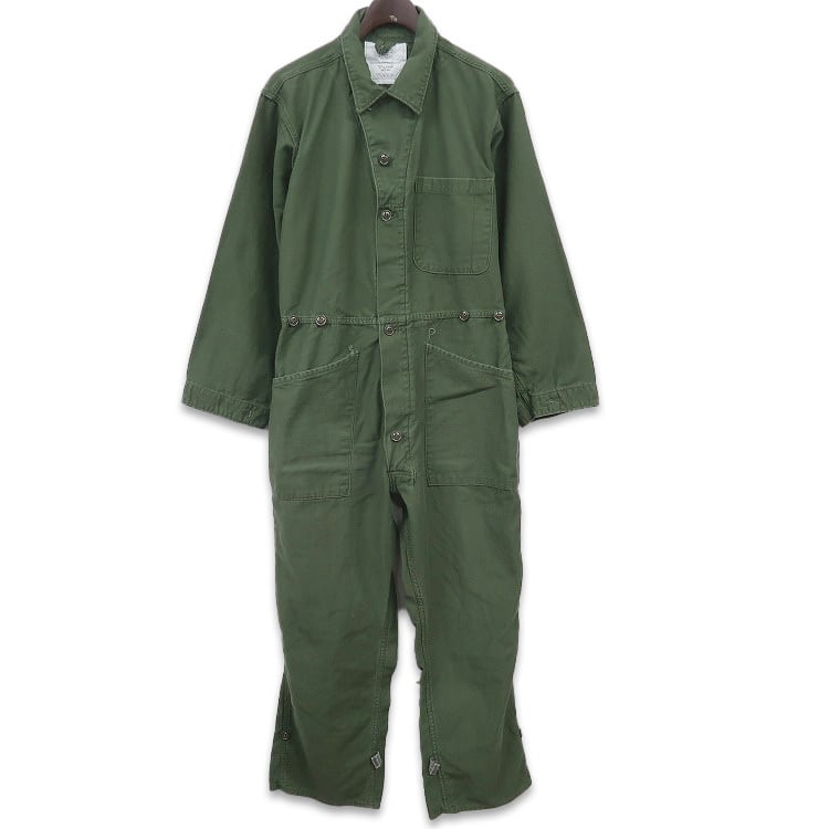 ヴィンテージ US ARMY コットンサテン つなぎ カバーオール MILITARY（ミリタリー） 実物 新品 デッドストック 米軍 COTTON SATEEN