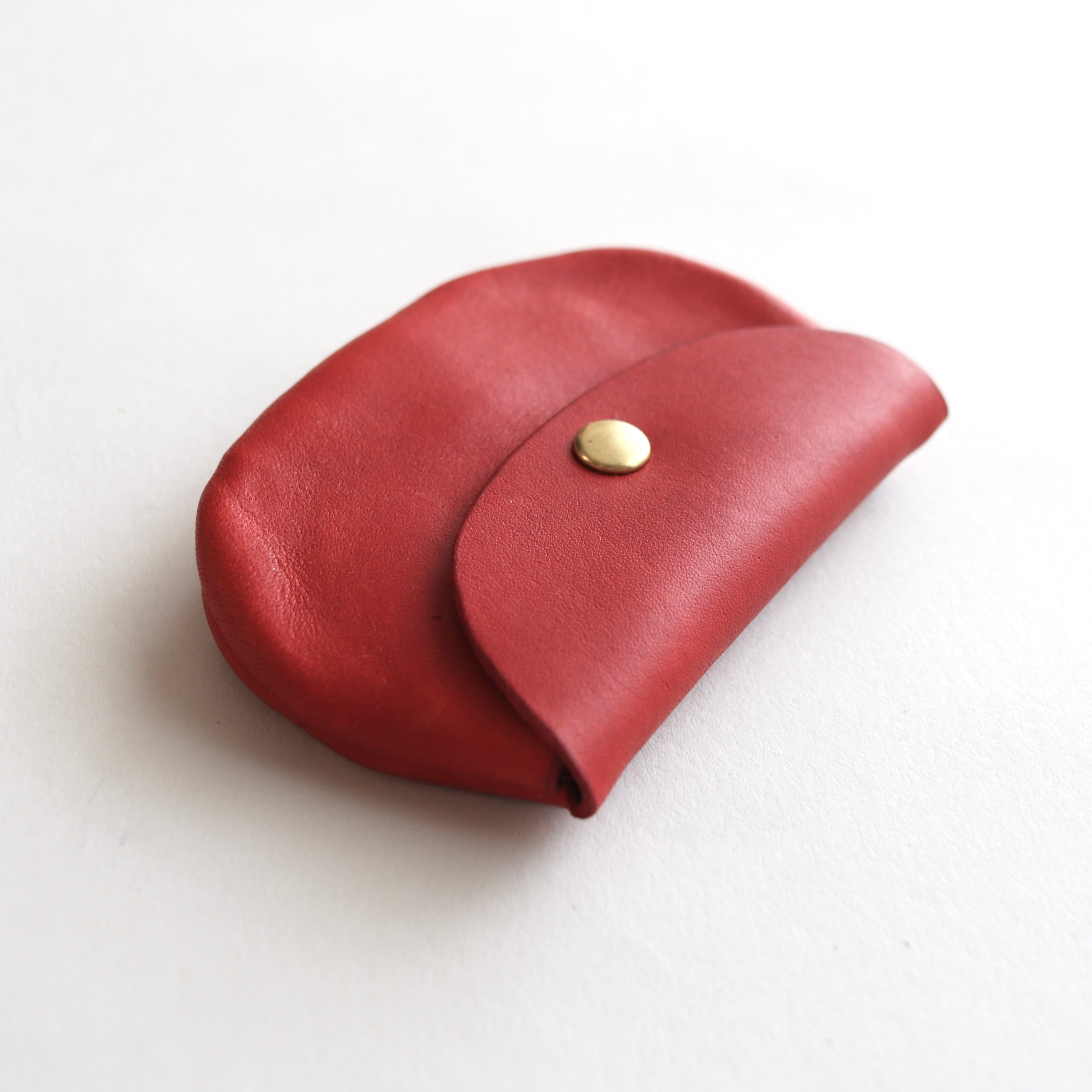 茜染のミニポーチ