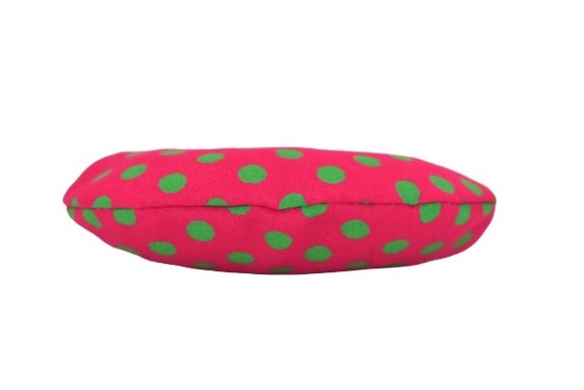 がま口 小銭入れ 丸型 コインケース (ドットピンク) レトロ22種類 財布 工房 手作り 日本製 エコパッケージ MX-0034-275