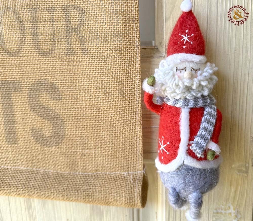 羊毛フェルトオーナメントL スマートサンタ【北欧 大人 かわいい