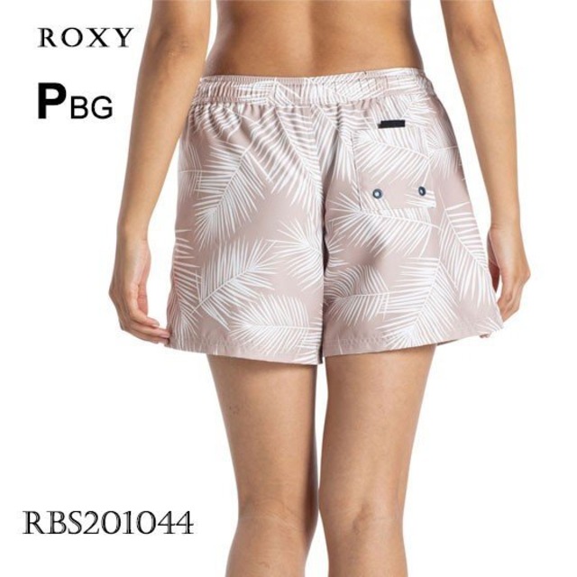 Rbs1044 ロキシー ボードショーツ レディース 女性 水着 海パン サーフパンツ ベージュ ボタニカル柄 M ミドル丈 Lunch Calm Print Roxy Beachdays Okinawa