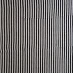 ブロックプリント生地【50cm単位】インド綿  ストライプ柄(細) 生成り×黒 #52310-BK1