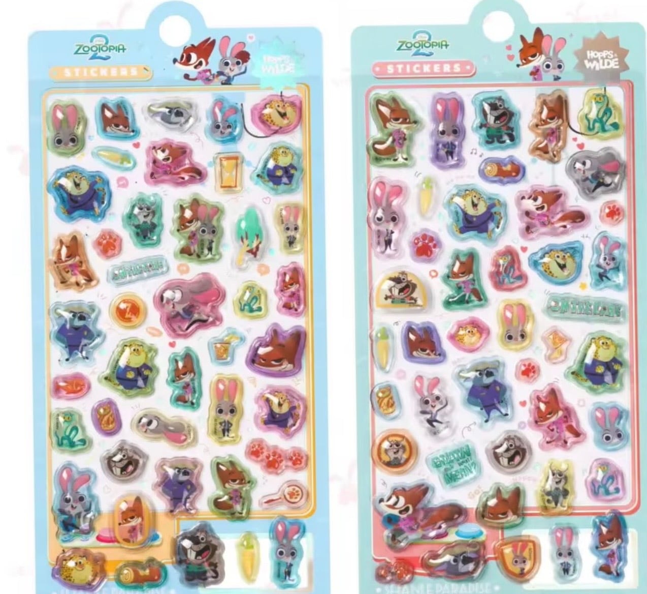 2枚セット】 新入荷！！ 予約受付中✨ ズートピア 3D立体シール 海外