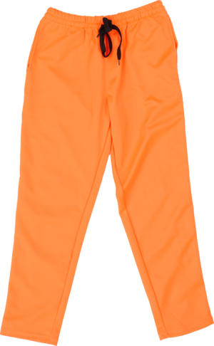 ネオンオレンジ サイド3本ライン トラックパンツ