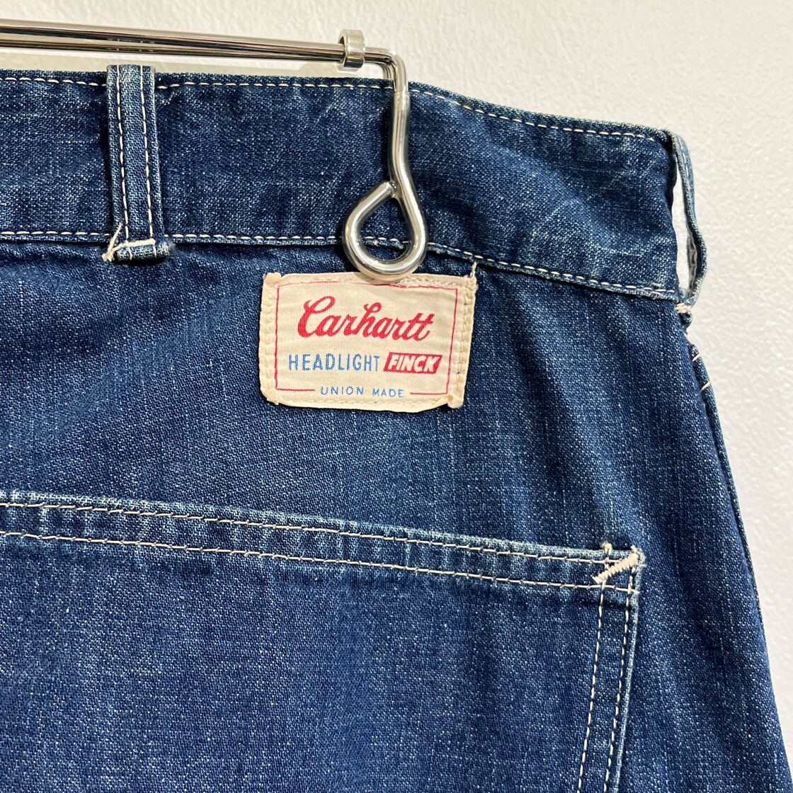 60s Carhatt HEADLIGHT FINCK Painter Pants Triple Name 60年代 