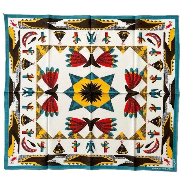 【レア!】 RN14193 トーテムポール インディアンヴィンテージ バンダナ