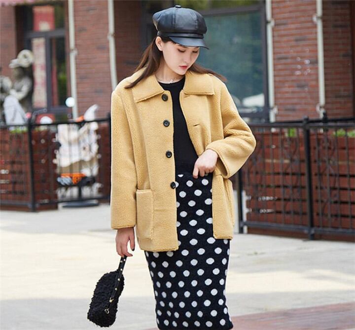 秋冬物 フェイクファー カジュアル コート 新作 エレガント 気質 中・長セクション ゆったりする