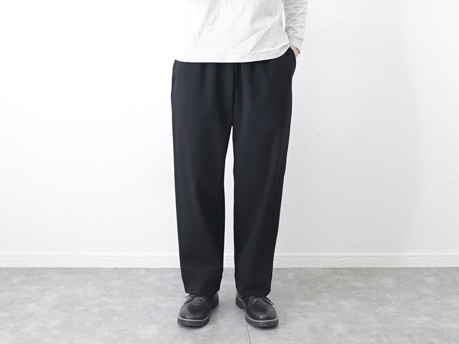 MANUAL ALPHABET / JOURPANTS WIDE - BLACK　マニュアルアルファベット / ジャーパンツ ワイド