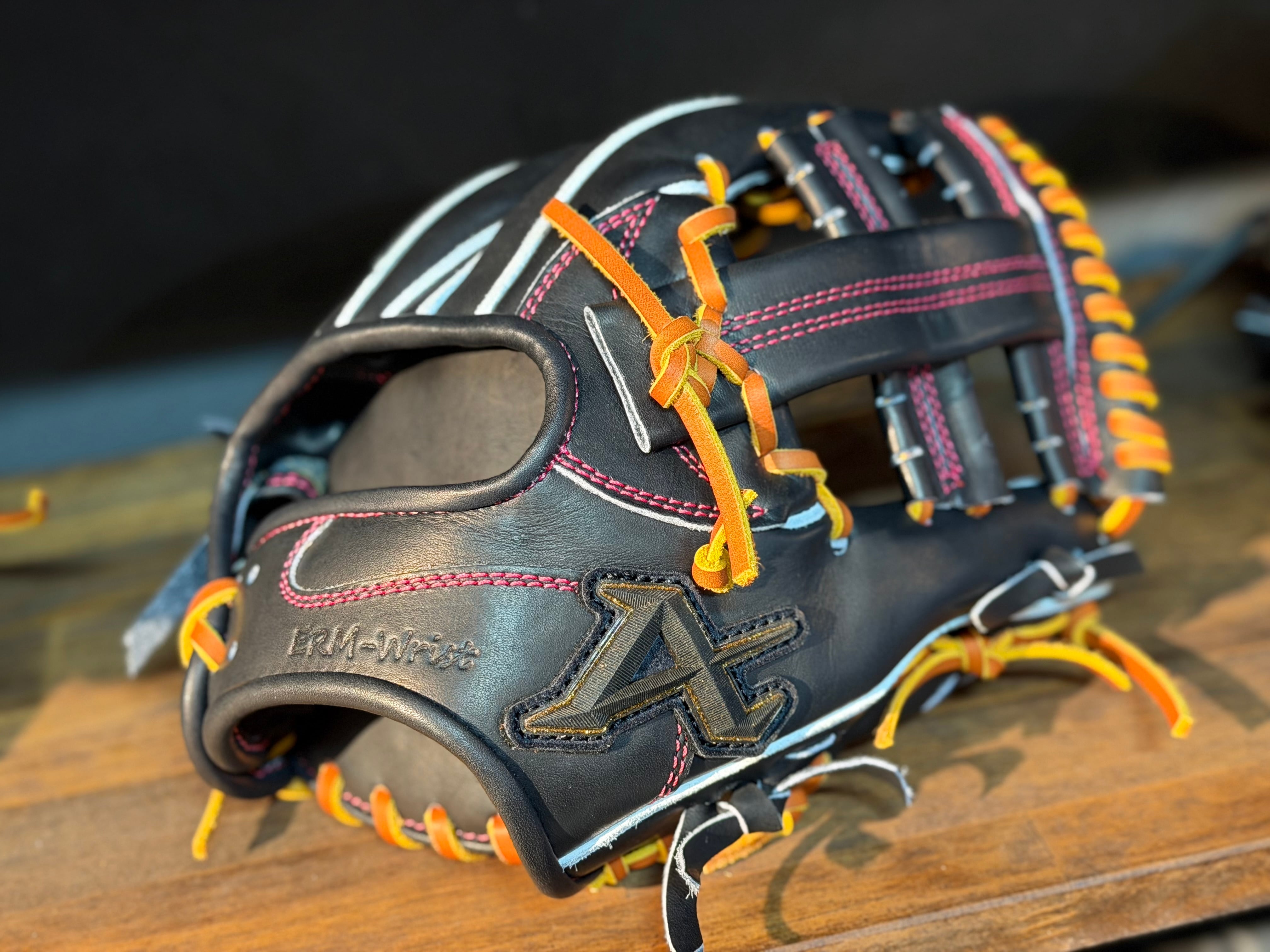 【ゴリスポオリジナル】ATOMS 硬式内野用 Nブラック 021型 クロスウェブ