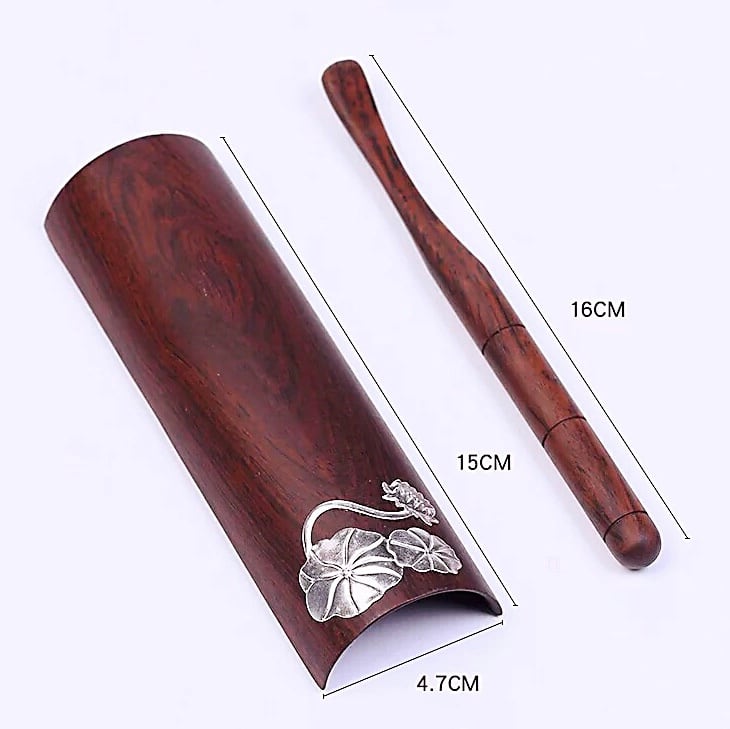 茶道具】黒檀茶則セット | 五福茶荘