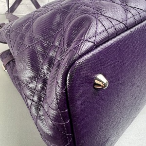 DIOR ディオール カナージュ トートバッグ パープル A-13476