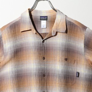 極美品 L 11年 オンブレ A/C Yarn Dye Shirt Patagonia ACシャツ ヤーンダイ パタゴニア